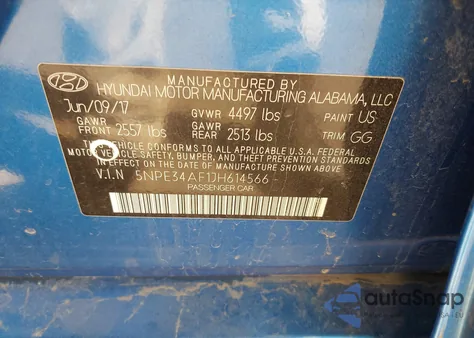 2018 Hyundai Sonata Sel из США, поврежденный, VIN 5NPE34AF1JH614566